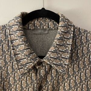Dior Monogram Button-Up Over Shirt -